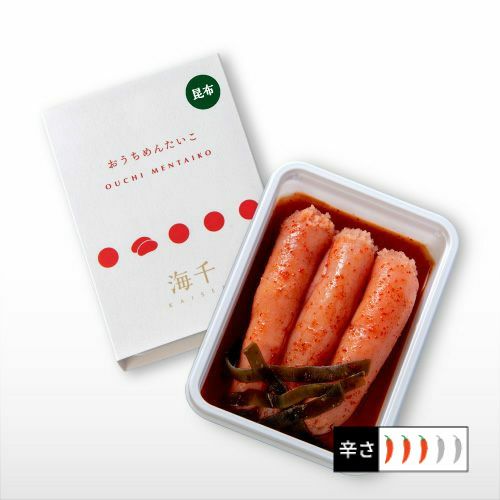 無着色】おうち明太 昆布 切れ子（150g）｜辛子めんたいこ海千